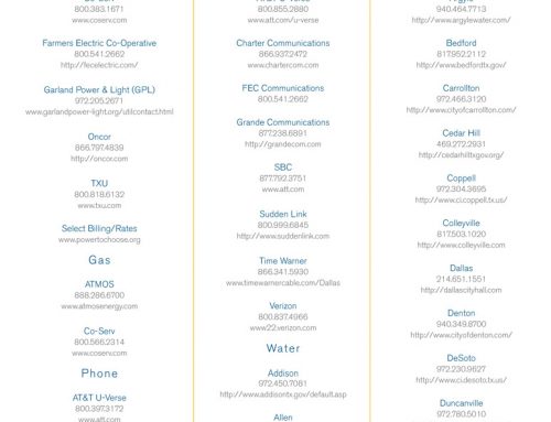 DFW Utility Providers