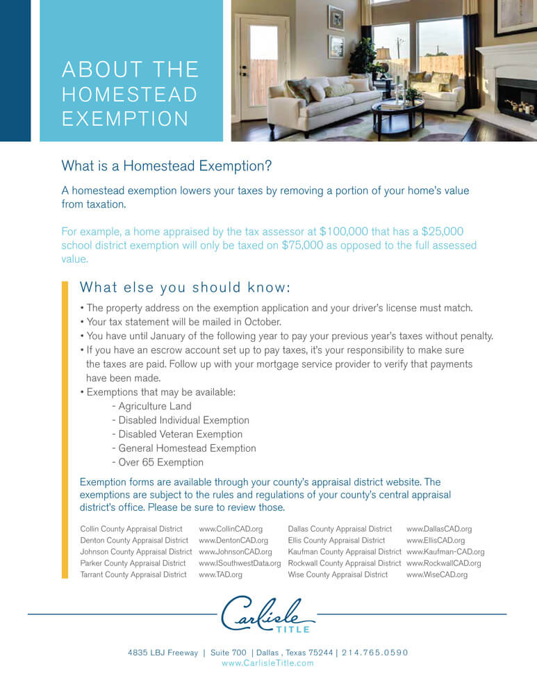 Homestead Exemption