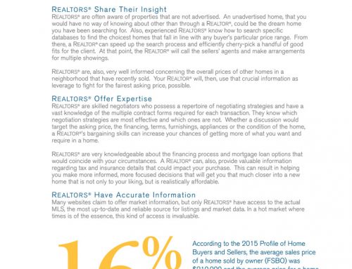 Why You Should Use a Realtor