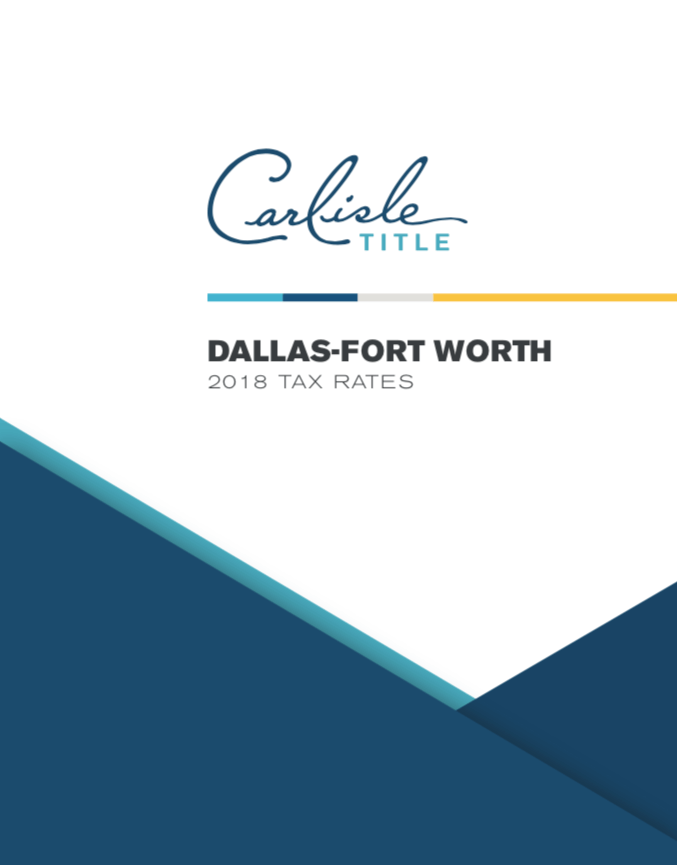 2018 Dallas - Fort Worth Tax Rates